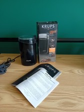 New Black Krups F2034238  F203 Electric Coffee Bean Nuts and Spice Grinder