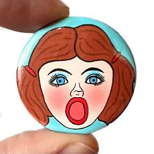 Funny Nancy Inflatable Blow Up Doll 38mm Button Pin Badge