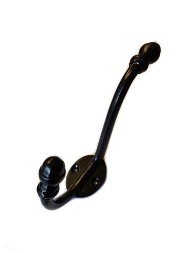 Large black hat coat hook - large,