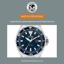 CITIZEN ECO-DRIVE WATCH SERVICING - Capacitor/Glass Replacement/Polish
