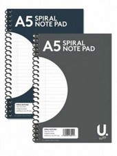 2 x A5 SPIRAL BOUND LINED