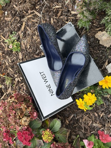Nine west navy high heeled - navy,