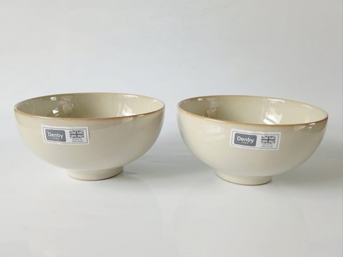Denby linen rice bowls new - denby, 2
