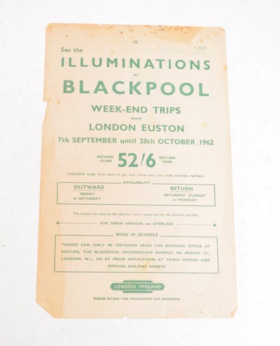 Railway handbill - br, (lm)