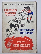 Spurs Memorabilia -Rare 1963 Cup Winners Cup Final Match Programme Dutch Edition