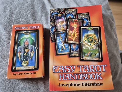 Gilded tarot cards book - cards, &
