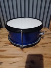10” Inch Snare Drum with Stand. Blue Finish.