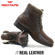 MENS LEATHER FUR WALKING OUTDOOR HIKING TRAIL DESERT ANKLE WORK SHOES BOOTS SIZE