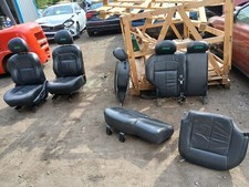 JEEP GRAND CHEROKEE 1999-2005 4.0 BLACK LEATHER FRONT + REAR SEATS INTERIOR ~