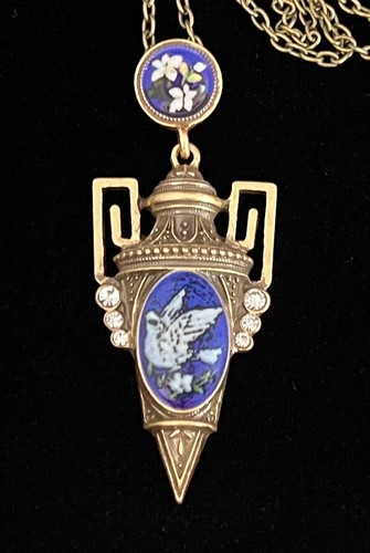 Grecian revival necklace urn - revival,