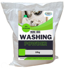 Non Bio Washing Powder 10KG Big Value Sack Fresh 500+ Washes Brighter Whites 