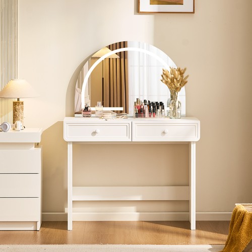 White dressing table - table, makeup