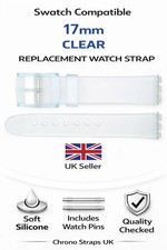 Swatch Compatible 17mm Clear
