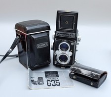 YASHICA 635 TLR Camera EXC Cond GWO w 35mm CONVERSION KIT +Orig User Manual