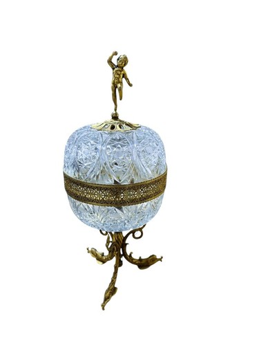 Italian gilt brass cherub - brass,