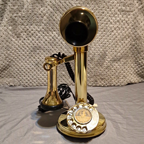 1970s vintage gold - 1970s, candlestick