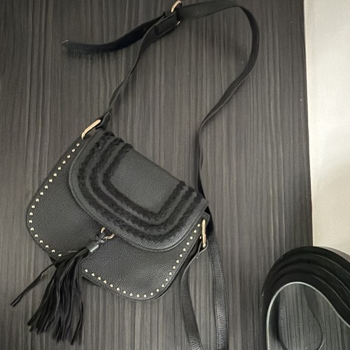 Women black faux leather - black,
