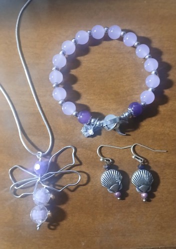 Piece jewelry lavender bead - lavender,