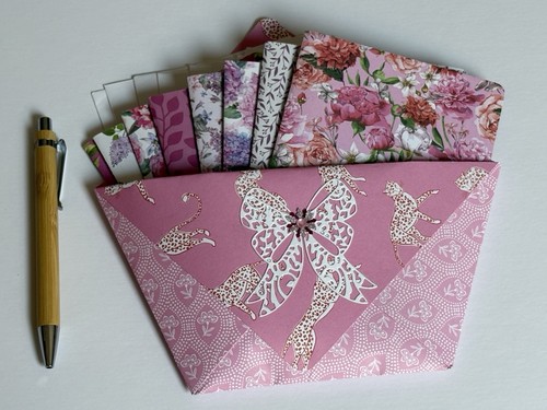Set floral notelets - 8,