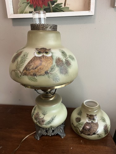Vtg shade owl pine tree - 2,