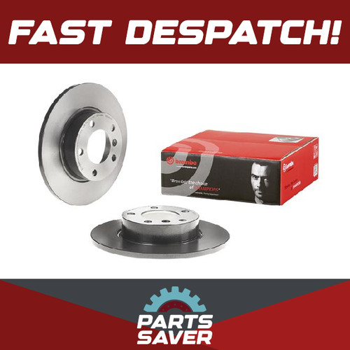 Brake discs pair solid fits - solid,