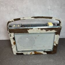 Bush TR130 Faux Cow-hide Furry Print 3-Band FM/MW/LW Transistor Radio Vtg Retro