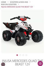 Injusa Mercedes-Benz Kid's 12V Electric Quad ATV Ride On with Injusa Charger.