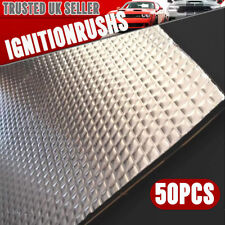50 Sheets Sound Deadening Damping Mat Car Silent Compact Van Proofing 5mm Auto