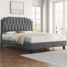 Upholstered Bed Frame with