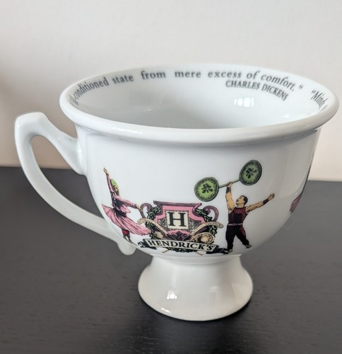 Hendricks gin ceramic teacup - ceramic,