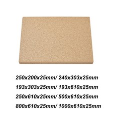 Firebrick Fire Board Heat Proof Brick Vermiculite Fireboard Various Sizes 25MM