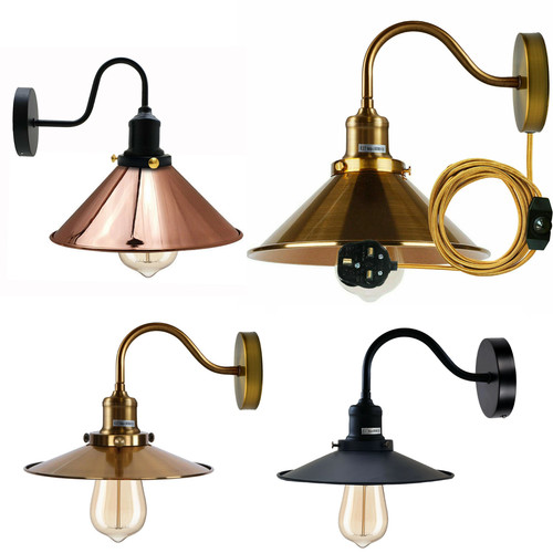 Vintage industrial wall light - industrial,