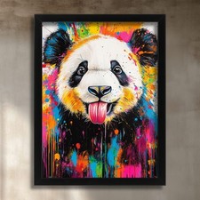 Pop Art Panda Picture Graffiti