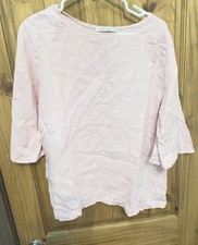 Cut Loose Pink Linen Top