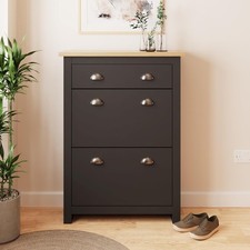 Foldable 2 Door 1 Drawer Shoe