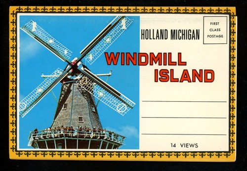 Postcard folder michigan - postcard,
