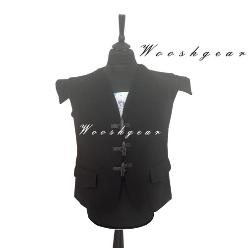 Jacobite black 100 wool kilt - black,