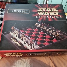**BOXED** Star Wars: EPISODE ONE 1 Complete Chess Set inc. Board & All Pieces