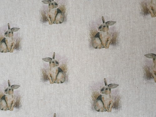 Rabbit fabric fat quarter - fabric,