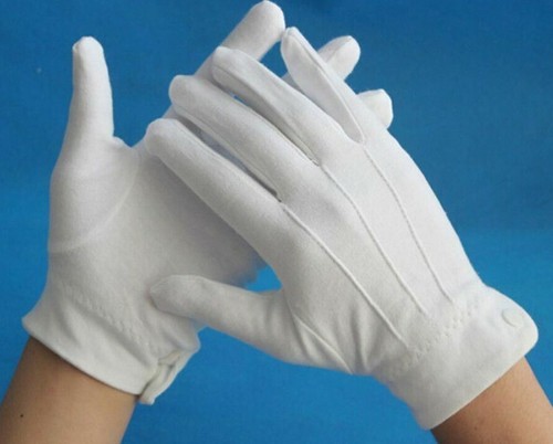White formal protect gloves - white,