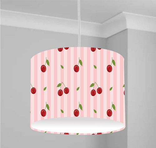 Cherries pink stripe cherry - cherries,