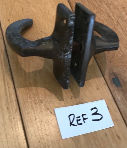 Vintage metal lever door - vintage,