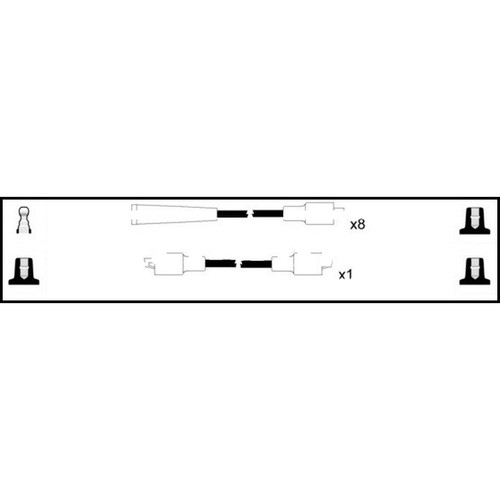 Leads ignition cables - cables, kit