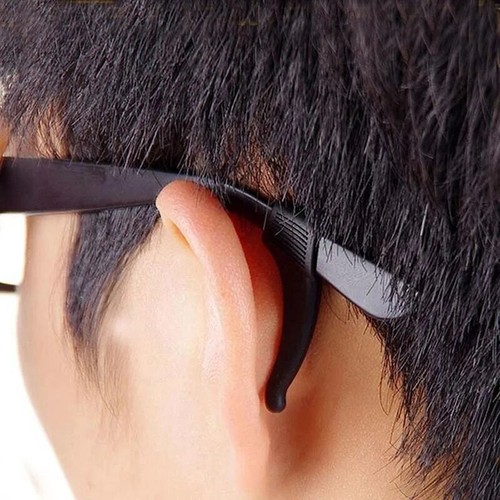 Pair silicone ear grip glasses - ear,