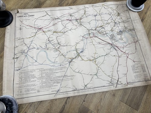 1887 airey railway map of - 1887,