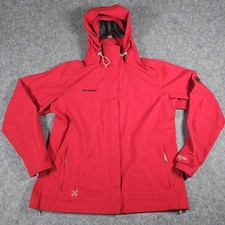 Mammut Goretex Paclite Shell Waterproof  Women’s Outdoor Red Jacket Size Large