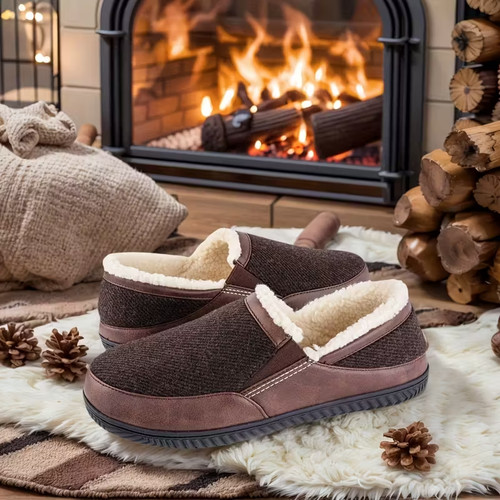 Men memory foam slippers - foam,
