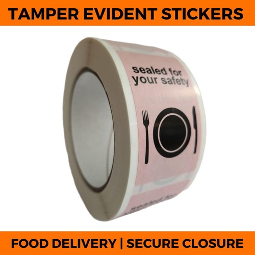 Tamper evident food stickers - tamper,