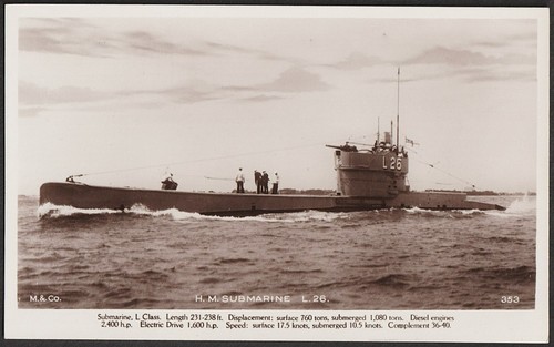 Submarine postcard l26 - submarine,