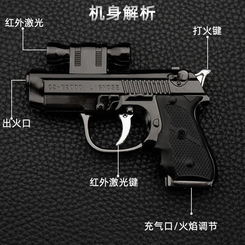 Lighter jet flame gun - flame, gun/pistol